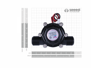 Micro Water Turbine  DC-12V front view with size comparison