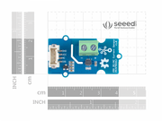 Grove ±5A DC/AC Current Sensor front view with size comparison