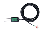 Industrial Soil Moisture & Temp Sensor - Analog Voltage (S-Soil MT-02A) front view with cable