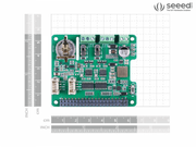 2-Channel CAN-BUS(FD) Shield for Raspberry Pi (MCP2518FD) front view with size comparison