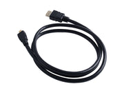 Micro HDMI to Standard HDMI Male Cable view of whole cable