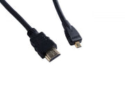 Micro HDMI to Standard HDMI Male Cable close up 