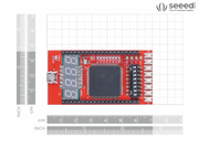 FPGA Development Board front view with size comparison
