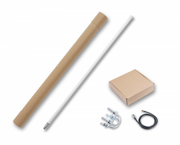 1.3m LoRa Fiberglass Antenna 858-878MHz side view with components