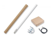 902-928MHz LoRa Fiberglass Antenna Kit side view of components