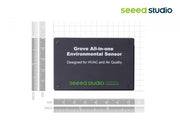 Grove SEN55 All-in-one Environmental Sensor front view with size comparison
