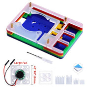 Colorful Case with Single Fan (Supports Pi 4B) components