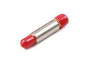 SMA Attenuator 60dB side view with red caps