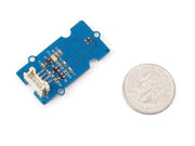 Grove Digital Infrared Temperature Sensor front view with size comparison to a coin