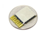 Seeed nRF51822 Module top view with size comparison to a coin