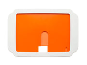 Flick Large Case White Lid And Orange Base Front-view