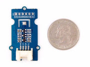 Grove Temp/RH & Barometer Sensor (BME280) front view with size comparison to a coin