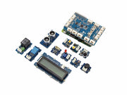 GrovePi+ Starter Kit for Raspberry Pi front side view of kit components