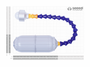 SenseCAP Wireless Light Intensity Sensor - LoRaWAN US915MHz front view with size comparison